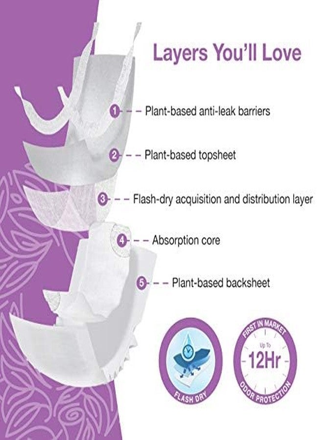 فيدا ملابس داخلية فيدا الطبيعية لسلس البول للنساء البالغات - ملابس داخلية لما بعد الولادة لحماية من تسرب البول - ملابس داخلية للاستخدام مرة واحدة ذات قدرة امتصاص قصوى - مقاس كبير - 24 قطعة - Image 5